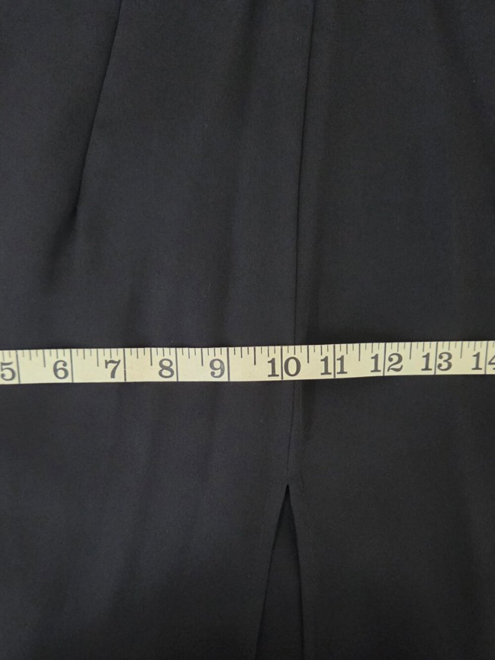 Vintage Black Wide Sheer Leg Pants with Four Sheer Overlay Panels - Picture 11 of 16